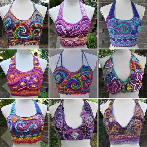 Halter top crochet