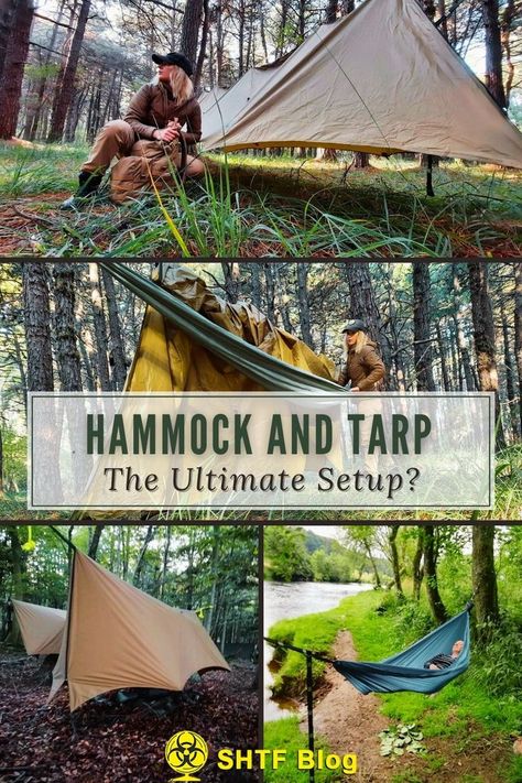 Testing hammock and tarp setup Hammock Life, Hammock Tarp, Bug Net, Kayak Camping, Camping Hammock, Cold Weather Camping, Ultralight Backpacking, Sleeping Under The Stars, American Road Trip