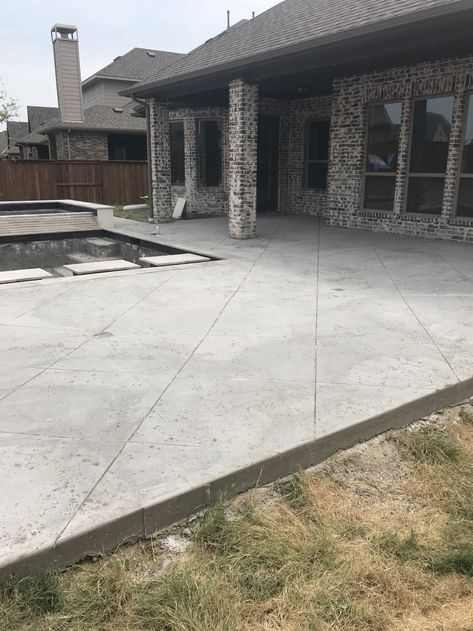 Patterns - Concrete Patios and Pool Decks Scored Concrete Pool Deck, Stamped Pool Deck, Scored Concrete Patio, Concrete Finishes Outdoor, Brushed Concrete Pool Deck, Brushed Concrete Patio, Concrete Decks, Brushed Concrete, Pool Concrete