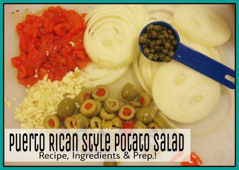 An Unexpected & Delicious Twist on a Classic Food Staple: Puerto Rican Style Potato Salad (Recipe) – The Riveraville blog Puerto Rican Potato Salad, Potato Salad With Apples, Puerto Rican Style, Potato Salad With Egg, Puerto Rican Dishes, Puerto Rico Food, Christmas Buffet, Potato Salad Recipe, The Leftovers