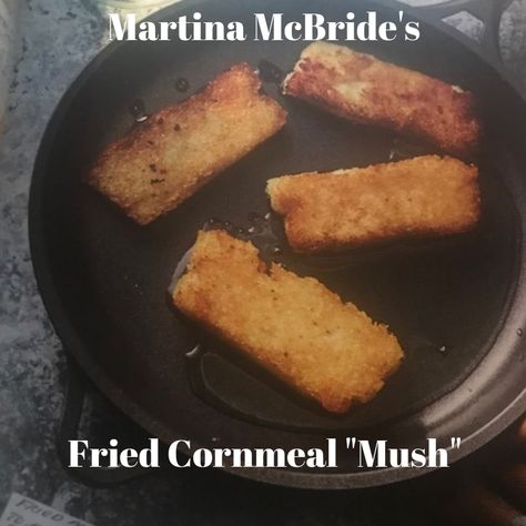 Fried Mush, Fried Cornmeal, Cornmeal Mush, White Corn Meal, Corn Fritter, Celebrity Chef Recipes, Corn Fritter Recipes, Breakfast Quiche Recipes, Corn Dishes