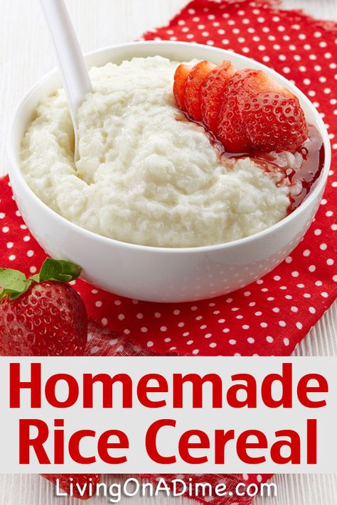 Homemade Rice Cereal, Gluten Free Taco Seasoning, Use Leftover Rice, Living On A Dime, Life Cereal, Homemade Cereal, Rice Pudding Recipes, Morning Meals, Breakfast Crepes