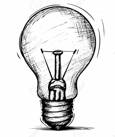 Bulb Sketch, Cap Sketch, Light Bulb Sketch, Drawing Icons, Brand Quotes, Bulb Art, Light Bulb Art, Pencil Sketches Easy, New Drawing