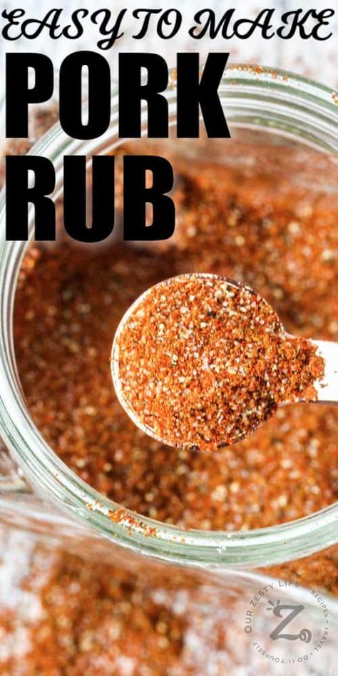 Pork Rubs, Rub For Pork Ribs, Pork Loin Rub, Pork Rub Recipe, Pork Tenderloin Rub, Pork Dry Rubs, Rib Rub Recipe, Suya Spice, Diy Seasonings