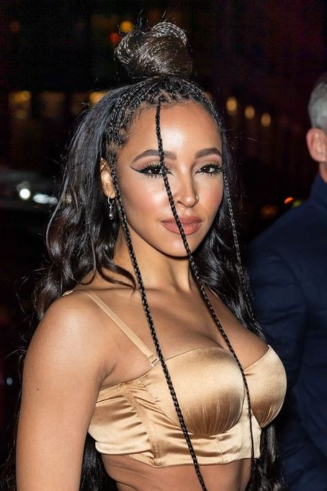 Celebrity Sightings In New York City - February 09, 2020 Tinashe Braids, Braid Crowns, Ways To Wear Braids, French Braiding, Sleek Braid, Braid Game, Two French Braids, Twist Box Braids, Slicked Back Ponytail