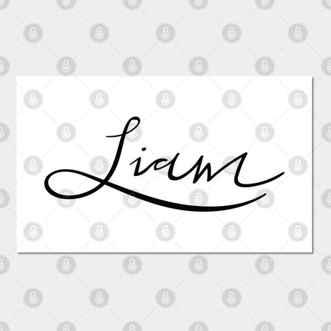 Liam Name Art, Liam In Cursive, Liam Name Tattoo Design, Liam Name, Small Name Tattoo, Tattoo Disney, Name Tattoo Designs, Name Tattoo, Name Tattoos