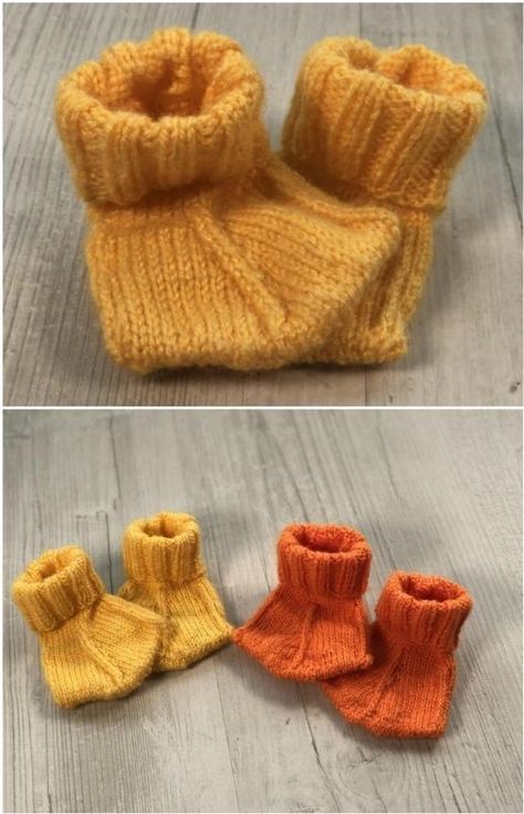 Baby Booties Knitting Pattern, Fun Crochet Projects, Knitted Baby, Diy Crochet Projects, Yarn Projects, Baby Booties, Yarn Crafts, Crochet Crafts, Make Sense