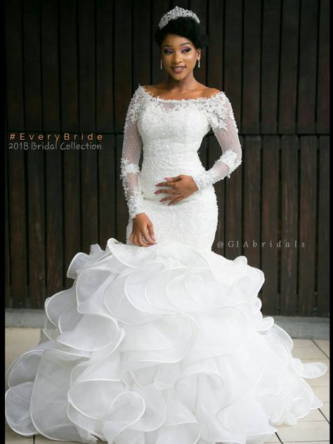 Latest Wedding Gowns, Straight Wedding Dresses, African Bridal Dress, Bling Wedding Dress, Plus Wedding Dresses, Wedding Dress Organza, Sparkle Wedding Dress, Classy Wedding Dress, Dinner Dress Classy