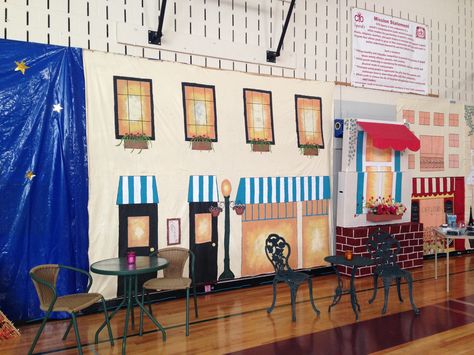 French Cafe Classroom Theme, Paris Bulletin Board Ideas, France Bulletin Board Ideas, France Classroom Theme, Paris Theme Backdrop, Graduation Dance, Reading Cafe, Shed With Porch, Italian Party