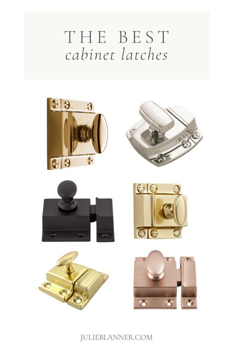 Latches On Kitchen Cabinets, Kitchen Cabinet Latches Hardware, Latch Hardware Cabinets, Brass Latch Kitchen Hardware, Cabinet Latches Kitchen, Cabinet Latch Hardware, Brass Cabinet Latch, Dining Room Built In Buffet, Champagne Bronze Kitchen Hardware