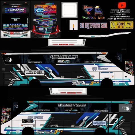 Livery Bussid Srikandi Shd Jernih, Bussid Livery Hd, Skin Bussid, Bus Mania, Livery Bus, Bus Livery, Mobil Off Road, Bus Simulator Indonesia Skin Kerala Hd, Bus Cartoon