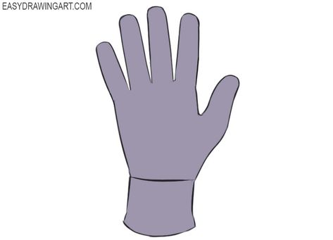 How to Draw a Glove Easy Hand Gloves Drawing, How To Draw Gloves, Gloves Illustration, Gloves Drawing, Brand Outfits, Smart Gloves, Babymoon Photos, How To Draw Steps, Draw Easy