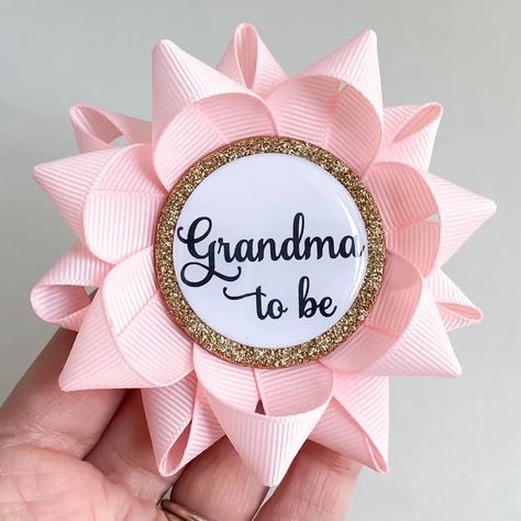 25 Year Anniversary Gift, Pink Baby Shower Decorations, Handmade Party Favors, Personalized Centerpieces, New Grandma Gift, 25th Anniversary Gift, Baby Shower Pin, Baby Shower Corsage, Anniversary Gifts For Parents