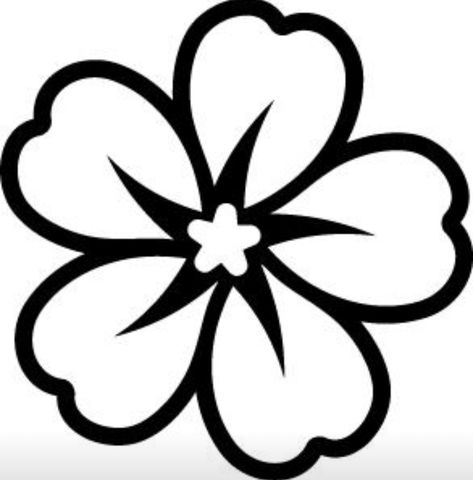 Laser Templates, Flower Clip Art, Easy Flower Drawings, Flower Pattern Drawing, Animal Stencil, Black And White Flower, Silhouette Images, Flower Stencil, Silhouette Stencil