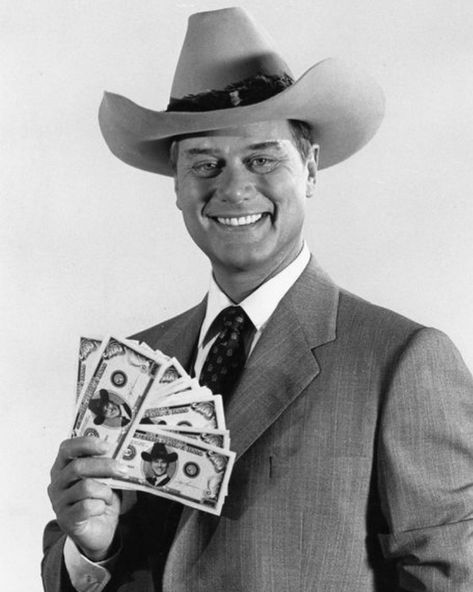 242 Likes, 11 Comments - J.R. Ewing (@j.r._ewing_oil) on Instagram: “Love this classic photoshoot of Larry Hagman (J.R.) with his signature Hagman Bucks 😂 #JREwing…” Classic Photoshoot, Larry Hagman, 21 September, Classic Television, Fort Worth Texas, Dallas Texas, Fort Worth, Famous People, Cowboy Hats