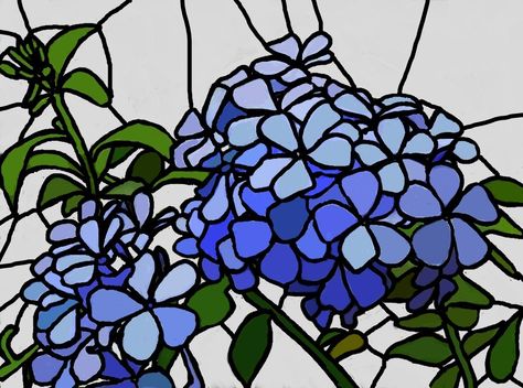 "Hydrangea" by TDHardy Mosaic Windows, Glass Painting Designs, Floral Mosaic, Making Stained Glass, Mosaic Flowers, Mosaic Ideas, Stained Glass Flowers, Stained Glass Designs, Mosaic Projects