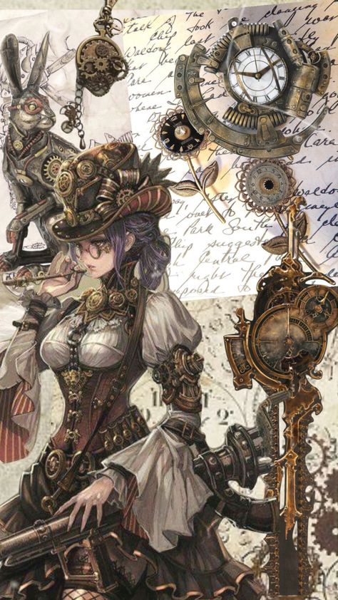 #myfirstshuffle Dark Steampunk Art, Steampunk Oc, Magic Steampunk, Dark Steampunk, Steampunk Mechanic, Steampunk Drawing, Steampunk Witch, Steampunk Aesthetic, Steampunk Couture