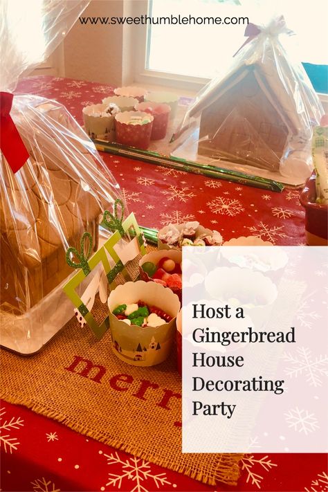 Gingerbread House Decorating Party - An Easy Way to Spread the Holiday Spirit! Easy tips & tricks!