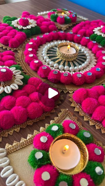 DIY & Decor | by SAKSHI RATHI| on Instagram: "“Hello, everyone! We’re excited to bring you a special giveaway contest this festive season! This beautiful handmade rangoli can be yours! To participate, simply follow these steps:

	1.	Follow our page.
	2.	Like this video.
	3.	Share it in your story.
	4.	Tag any 3 of your friends.

The winner will be chosen at random and announced on [23 oct ]. Don’t miss this chance to bring home this gorgeous rangoli! Good luck, and stay tuned for more creative DIYs and festive crafts!”
.
#diy #diyrangoli #readytouserangoli #diwalidecor #diwalidecorations #homedecor #diycrafts #giveaway 
.
| diy , diy crafts , diwali crafts, diwali decor , Diwali decoration, Rangoli , best out of waste , home decor |" Handmade Rangoli, Diwali Crafts, Diwali Decorations At Home, Diwali Party, Diwali Decor, Diwali Craft, Diwali Diy, Festive Crafts, Diwali Decoration