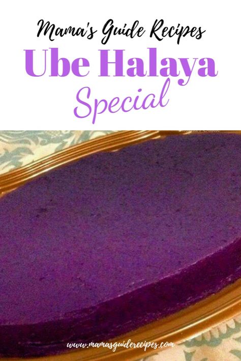 Ube Halaya Recipe Using Frozen Ube, Ube Halaya Recipe Panlasang Pinoy, Kalamay Recipe, Ube Halaya Recipe, Ube Halaya, Filipino Dessert Recipes, Pinoy Dessert, Ube Recipes, Filipino Food Dessert