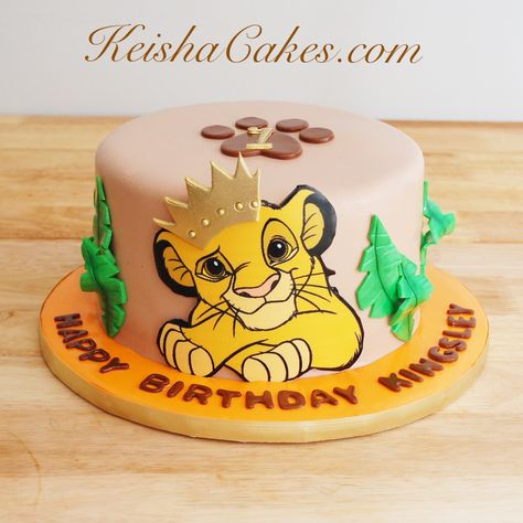 Young Simba first birthday cake. Great for a Lion King themed party. Visit www.keishacakes.com for more info. Simba Rey Leon, Lion Birthday Cake, Lion King Cake, Lion King Birthday Party Ideas, Lion Cake, Lion King Theme, Lion King Party, Young Simba, Lion King Baby Shower