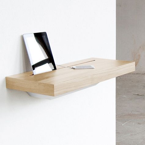 Elegant Stage Offers A Discreet Charging Shelf For Your Smart Gadgets Charging Station Shelf, Charging Shelf, Hide Cords, Modern Gadgets, Interactive Walls, Tv Wall Mounts, Secret Storage, Minimal Wall, Diy Deck