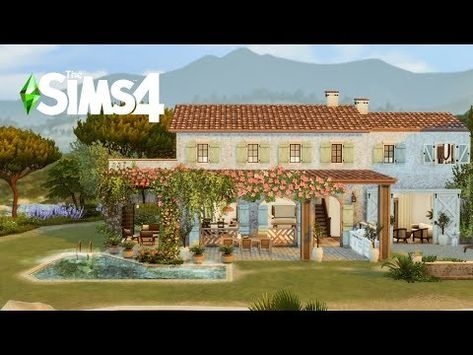 Rifugio Dei Pirati | Italian countryside villa Tartosa Sims 4, Family Sims 4, Italian Style Home, Tropical Trees, Italian Countryside, Italian Home, Italian Garden, Tropical Tree, Sims Community