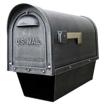 Special Lite Products Classic Curbside Post Mounted Mailbox with Newspaper Tube Architectural Mailboxes, Mailbox Posts, Newspaper Holder, Wall Mount Mailbox, Mailbox Post, Mounted Mailbox, House Design Photos, Address Plaque, Joss And Main