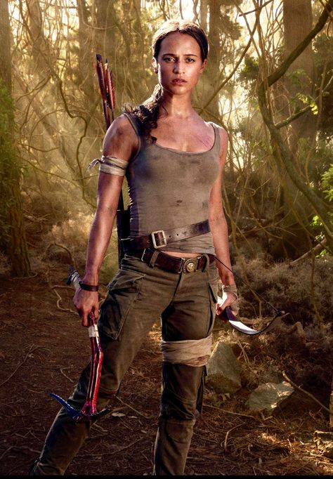 Lara Croft Outfit, Tomb Raider Film, Tomb Raider Costume, Lara Croft Cosplay, Female Of The Species, Up Halloween Costumes, Amazon Warrior, Alessia Cara, Lara Croft Tomb