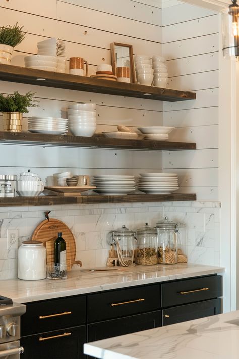 Explore over 80 inspiring farmhouse kitchen picture ideas to elevate your culinary space. From cozy rustic vibes to sleek modern designs, find the perfect inspiration for your kitchen makeover. #InspiringIdeas #FarmhouseKitchen Kitchen Picture Ideas, Minimal Modern Farmhouse, Modern Farmhouse Kitchen, Living Room Loft, Hobby Room, Kitchen Pictures, Small Space Gardening, Farmhouse Dining Room, Minimal Modern