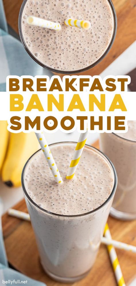 Greek Yogurt Smoothie Recipes, Coffee Banana Smoothie, Greek Yogurt Smoothie, Frosted Coffee, Yogurt Honey, Smoothie Breakfast, Banana Breakfast Smoothie, Smoothie Recipes With Yogurt, Honey Milk