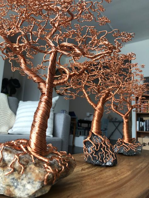 Sculptures Sur Fil, Bonsai Wire, Wire Art Sculpture, Wire Tree Sculpture, Sacred Tree, Wire Trees, Wire Tree, Tree Sculpture, Metal Tree