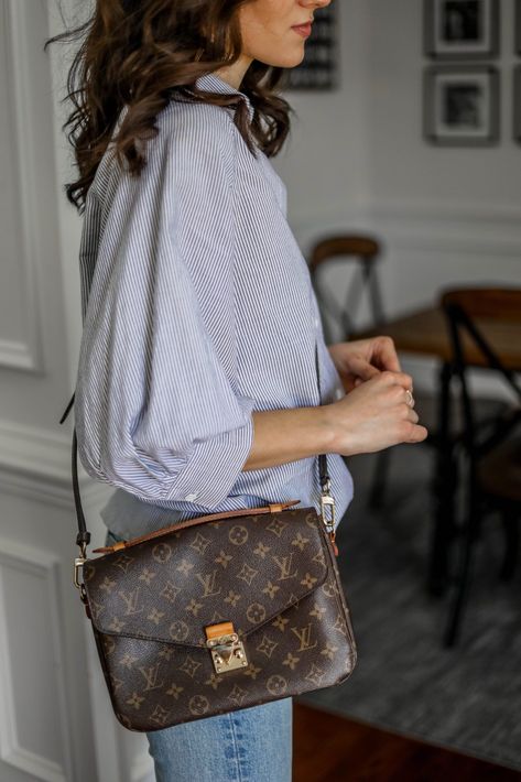 Monceau Louis Vuitton, Madeline Mm Louis Vuitton, Louis Vuitton Favorite Bag, Louis Vuitton Handbag Outfit, Louis Crossbody Bag, Cross Body Louis Vuitton Bag, Louis Vuitton Style Outfits, Lv Monogram Bag Outfit, Best Louis Vuitton Crossbody Bag