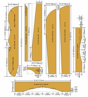 Adirondack Chairs Diy, Woodworking Plans Patterns, Rocking Chair Plans, Adirondack Chair Plans Free, Chair Woodworking Plans, Adirondack Chair Plans, Cabin Furniture, Carpentry Projects, School Desks