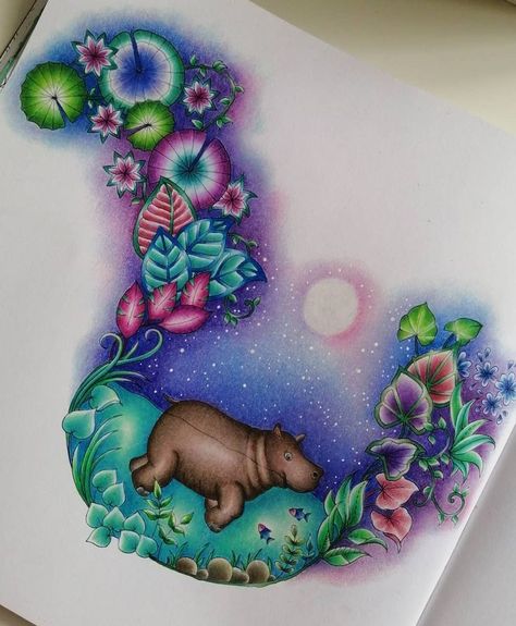 Magical Jungle Johanna Basford, Joanna Basford Coloring, Secret Garden Coloring Book, Magical Jungle, Joanna Basford, Johanna Basford Coloring Book, Colored Pencil Techniques, Basford Coloring, Johanna Basford Coloring