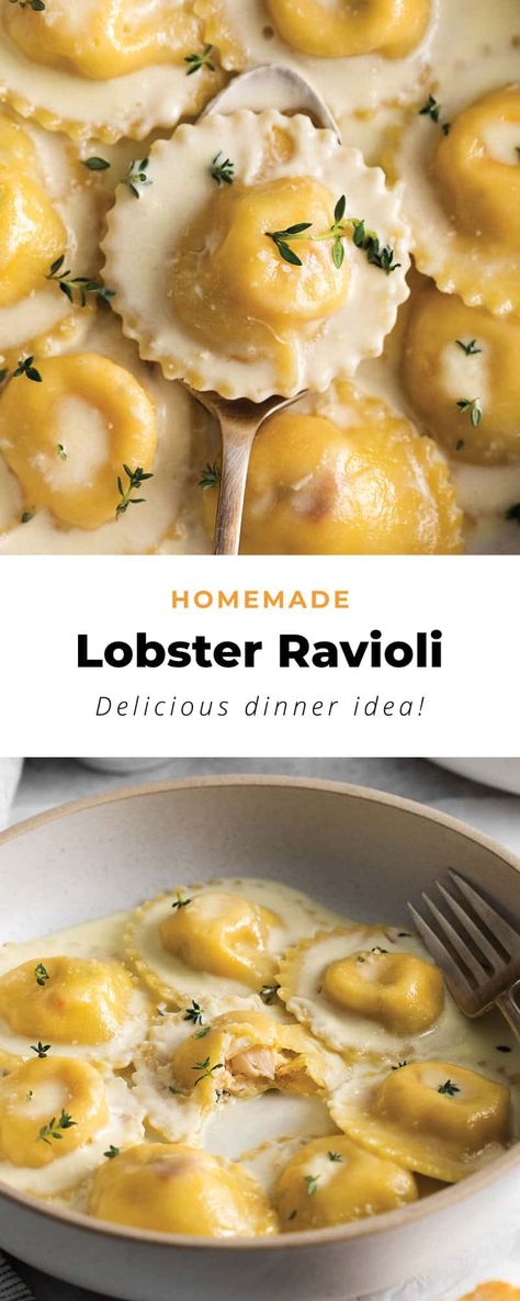 Homade Cheese Ravioli, Homemade Shrimp Ravioli Recipe, Homemade Seafood Ravioli, Ravioli Lunch Ideas, Easy Homemade Ravioli Recipe, Shrimp Ravioli Filling, Lobster Stuffed Ravioli, Home Made Ravioli Filling, Seafood Ravioli Recipe