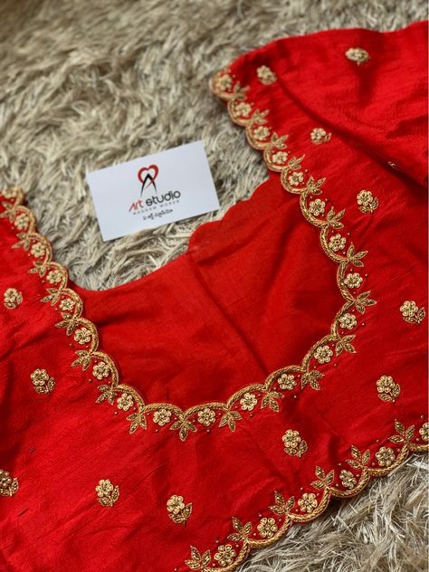 Red Blouse Design, Cut Work Blouse, Pink Blouse Designs, Blouse Maggam Work, Blue Blouse Designs, Latest Bridal Blouse Designs, Maggam Work Blouse, Zardosi Work, Latest Blouse Designs Pattern