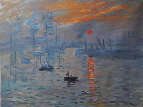 Claude Monet, Impression-Sunrise Monet Impression Sunrise, Monet Impression, Impression Sunrise, Impressionism Monet, Eagle Painting, Claude Monet Art, Sunrise Painting, Monet Art, Monet Paintings