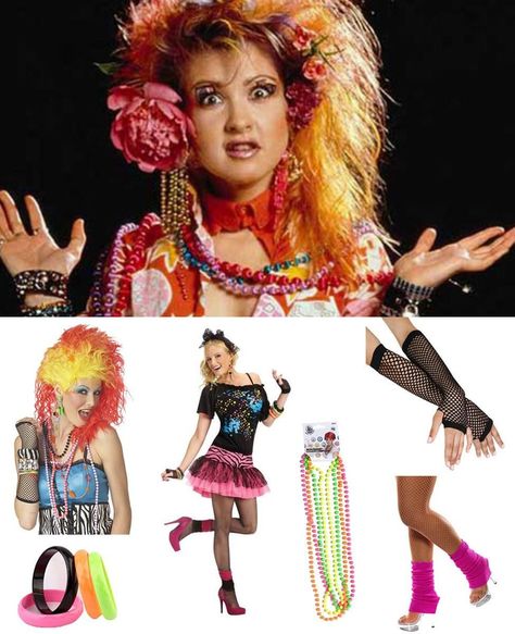 Cyndi Lauper Costume | Carbon Costume | DIY Dress-Up Guides for Cosplay & Halloween Cyndi Lauper Costume Diy, Cyndi Lauper Concert Outfit, Tim Outfits, Cyndi Lauper 80s, Cyndi Lauper Costume, Cindy Lauper 80's, Tims Outfits, 80s Costumes, 80's Costume