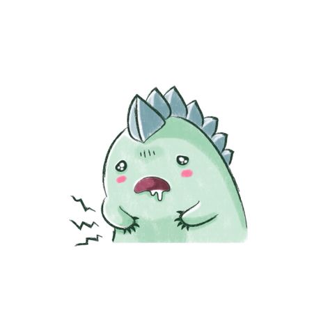 So hungry! "Gecko Chan" By Meritxell Garcia LINE Stickers, available here… Hungry Character Illustration, Hungry Character Design, Hungry Drawing, Hungry Illustration, Godzilla Cute, Hungry Cartoon, Dragon Character Design, Cooking Cartoon, Hungry Monster