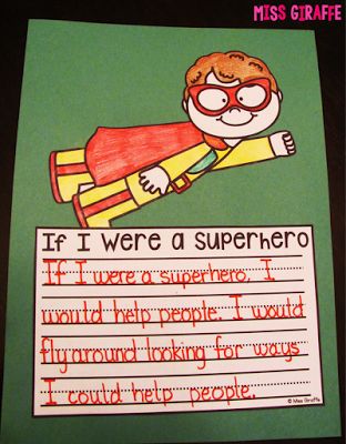 If I were a superhero writing craft activity that is no prep - kids just write, color, cut, and glue!! Click for so many kid crafts!! Superhero Writing Activities, Superheroes Eyfs, Superhero Writing, Superhero Preschool, Superhero Week, Superhero Camp, Super Hero Activities, English Flashcards, Superhero School