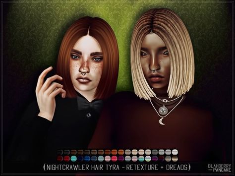 Blahberry Pancake's BP Nightcrawler Hair Tyra SET - Dreads & Retex (NEEDS MESH) Blahberry Pancake, Dreads Styles, On Hiatus, Dread Hairstyles, Hairstyle Gallery, Hair Setting, Happy Today, Custom Content, Sims Resource