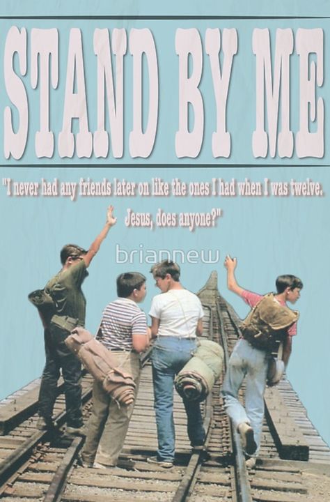 Stand By Me Stand By Me Poster, Comfort Movie, Me Poster, River Phoenix, Movie Poster Art, Great Films, Wall Posters, Film Posters, Iconic Movies