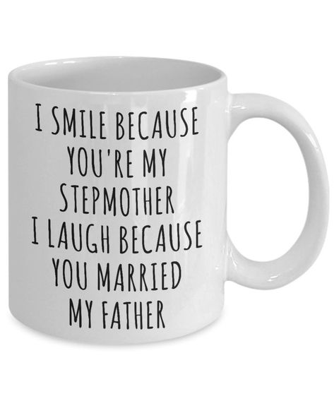 Stepdad Gifts, Brother In Law Gift, Coffee Cup Photo, Printable Gift Cards, Step Dad Gifts, Step Mom Gifts, Step Mom, Step Parenting, Funny Coffee Cups