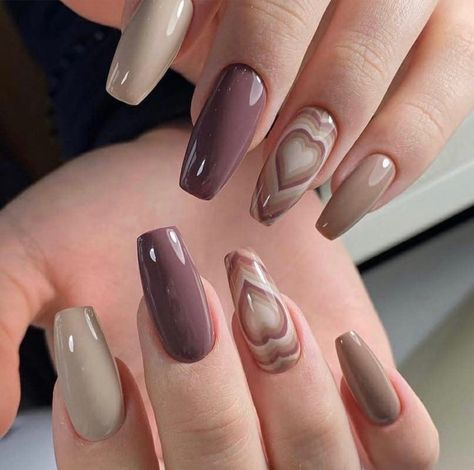 Beige Nails Design, Beige Nails, Blush Nails, Soft Nails, Nails Polish, Neon Nails, Heart Nails, Short Acrylic Nails, Valentine's Day Nails