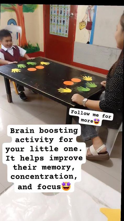 Brain boosting activity for your little one Ot helps improve their memory, concentration, and focus🤩 #fbreels23 #fbreelsvideo #viralreels #classroomamagment #fbreels #classroomideas #foryou #tccclc #playclasstoddlers #fbreelsph Follow me for more🤩 You can also send stars 🌟🌟🌟 | Akino Kathrine | Akino Kathrine · Original audio Brain Boosting Activities For Kids, Brain Stimulation Activities, Concentration Activities For Kids, Kids Brain Games, Concentration Activities, Human Body Unit Study, Stimulation Activities, Brain Exercises, Bilateral Coordination