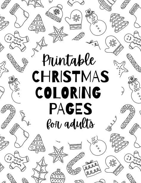 There are 5 free printable christmas coloring pages for adults, and you can even color the background of the cover page as well! Cute Coloring Pages Aesthetic Christmas, Free Christmas Coloring Pages For Adults, Christmas Coloring Sheets For Adults, Christmas Coloring Books Free Printable, Christmas Coloring Sheets Free Printable, Christmas Mandala Coloring Pages, Christmas Adult Coloring Pages, Adult Christmas Coloring Pages, Christmas Coloring Pages Free Printable