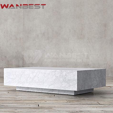 Plinth Coffee Table, Singapore House, Furniture Design Unique, Meja Sofa, Marble Plinth, Marble Tables Design, Concrete Coffee Table, Rh Modern, Contemporary Coffee Table