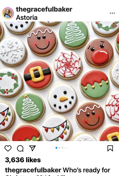 Painted Sugar Cookies, Royal Icing Decorated Cookies, Christmas Bakes, Christmas Cutout Cookies, Cookies Icing, Christmas Sugar Cookies Decorated, Valentine Sugar Cookies, Royal Icing Sugar, Christmas Cutouts