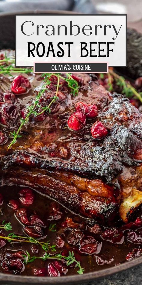 Cranberry Roast Beef Crock Pot, Main Dish Christmas, Christmas Meats Main Dishes, Holiday Roast Beef Recipes, Christmas Beef Recipes, Cranberry Roast, Holiday Roast Beef, Christmas Roast Dinner, Christmas Roast Beef